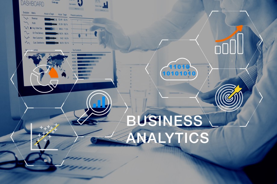 Business Analytics technology, data statistics prediction insights for strategy decisions